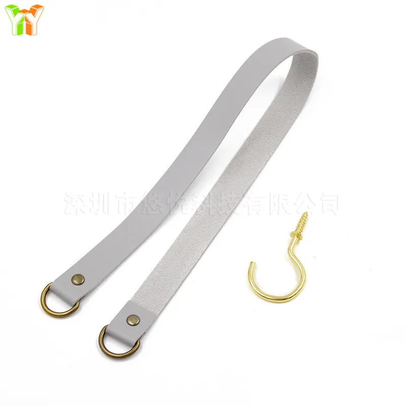 Lederen Gordijnband Achterkant Gordijnhouder Clip Gesp Touw Hotel Huis Decoratieve Kamer Accessoires Gordijn Tieback: Light Grey