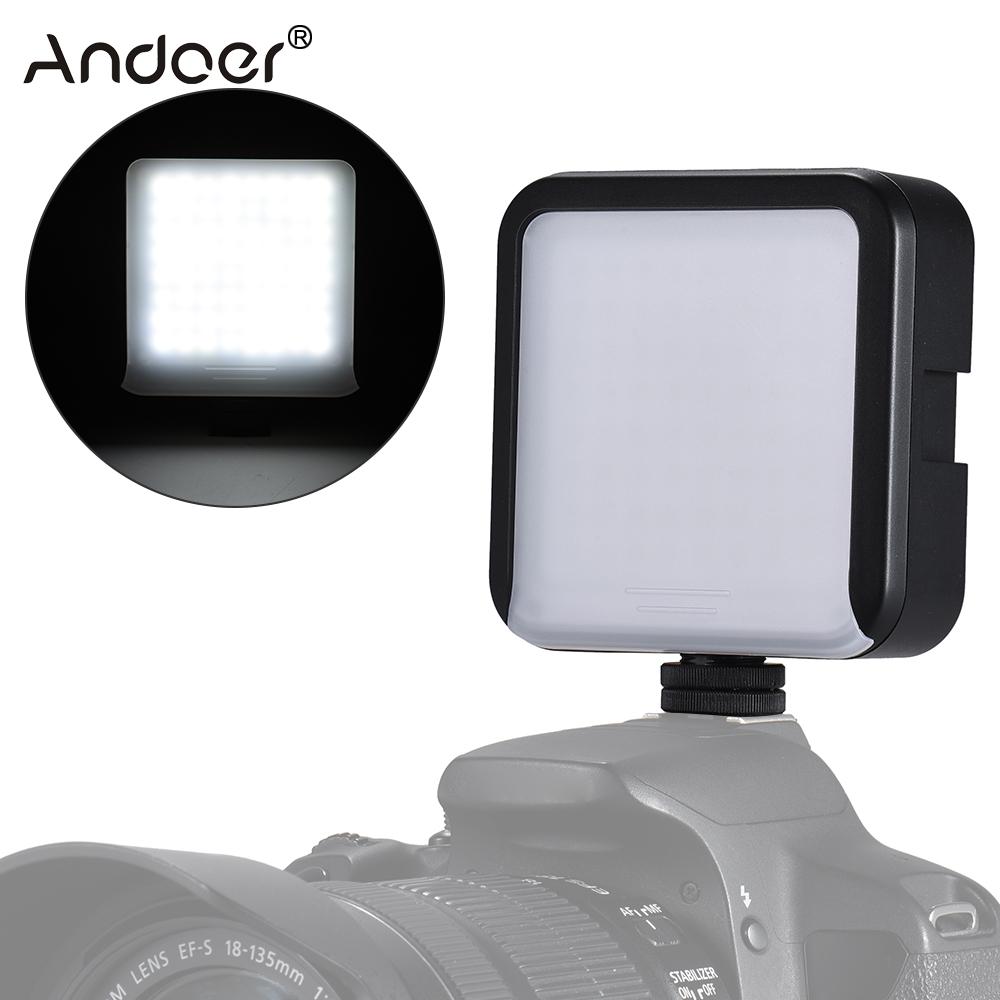Andoer 64 LED Camera Video Light Photo Studio Light voor Canon Nikon Sony A7 DSLR Camera Licht Fotografie Verlichting