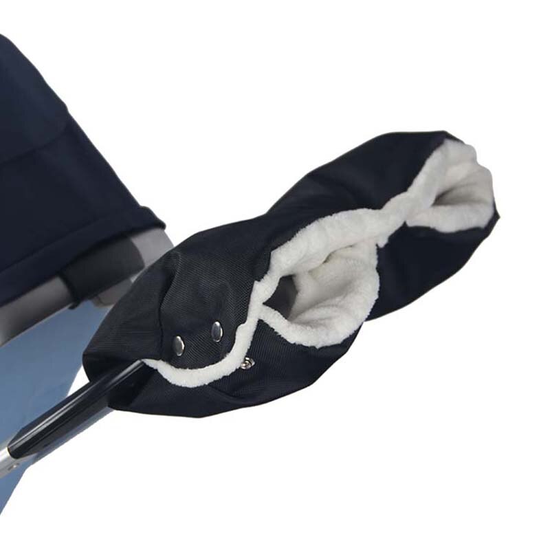 Vinter varme klapvogn handsker børn klapvogn hånd muff vandtæt barnevogn tilbehør vante baby buggy kobling vogn udendørs handske