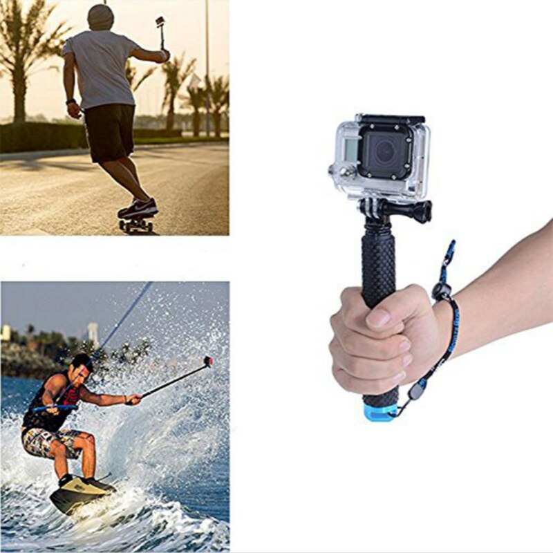 Uitschuifbare Waterdichte Statief Selfie Stick Pole Handheld Monopod Dive Voor Gopro Hero 4 3 + 3 2 1 Camera Zelf timer Pole Voor Gopro