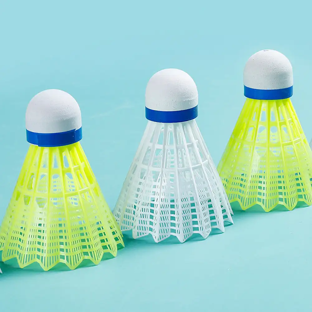 Volante de Bádminton de nailon con gran estabilidad, durabilidad, bolas de entrenamiento para deportes de interior y exterior, 12 unids/set