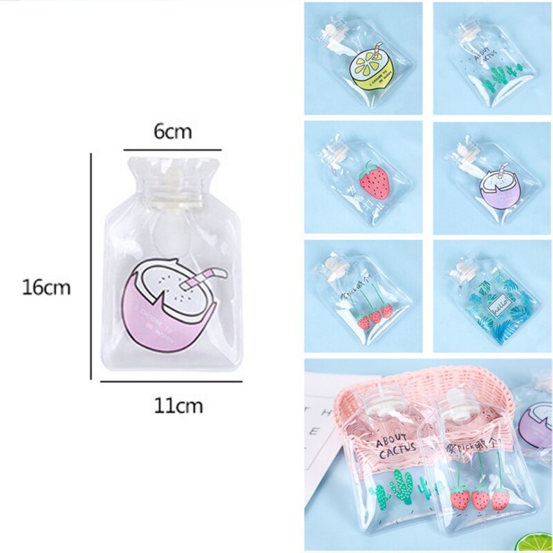 mini termofor ręczny śliczne przezroczyste termofory mały przenośny ogrzewacz robić dłoni worek robić przechowywania wtrysku wody nowość