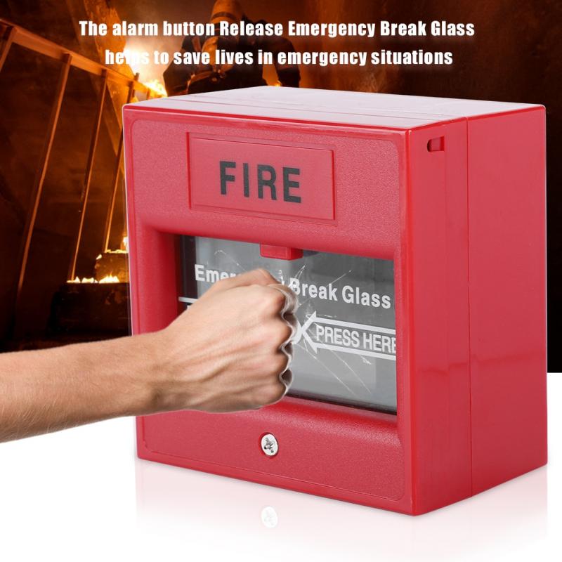 Emergency Exit Fire Alarm Button Release Security Glass Break Alarm Switch