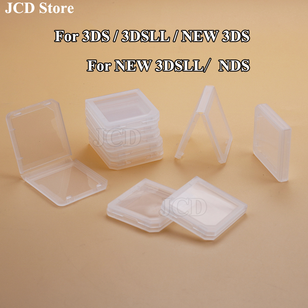 Caja de cartucho de juego de plástico transparente, cubierta antipolvo para Nintendo 3DS 3DS LL NDS, caja de juego de fácil almacenamiento a prueba de polvo, 5/10 Uds.