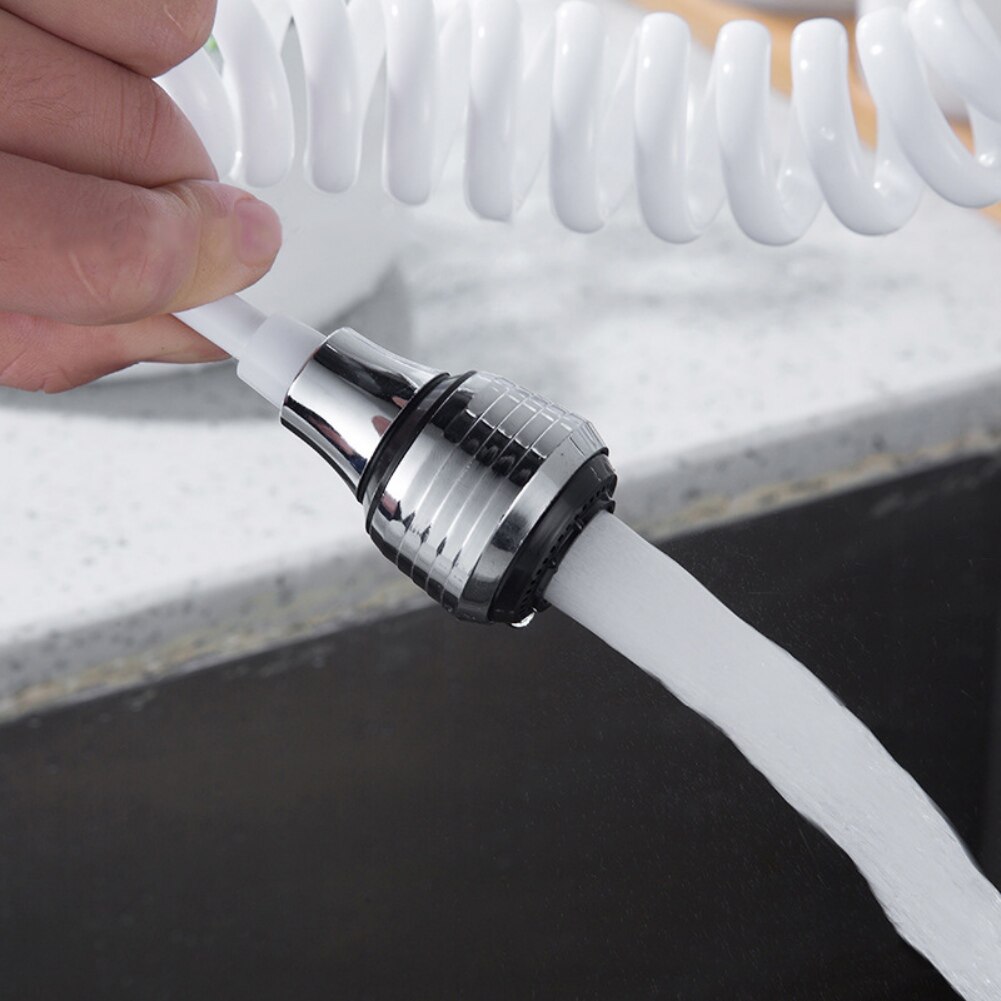 Flexible Water Saving Tap Adapter Long Hose Faucet Extender Nozzle Sink Spray Bubbler Sprinkler Bath Shower Faucet Accessories