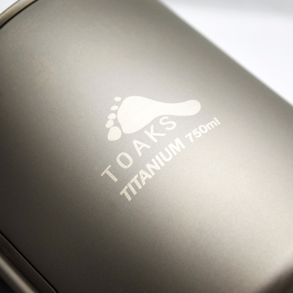Toaks camping titanium pot 750ml kop ultralet bærbar titanium skål pot -750