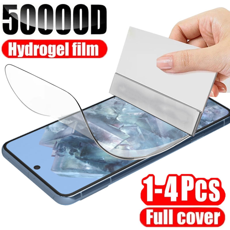 1-4PCS Hydrogel Film for Google Pixel 8 Pro 7 6 5 4 3 7A 6A 5A 4A 4XL Soft Screen Protectors Anti Scratch Screen Protective film