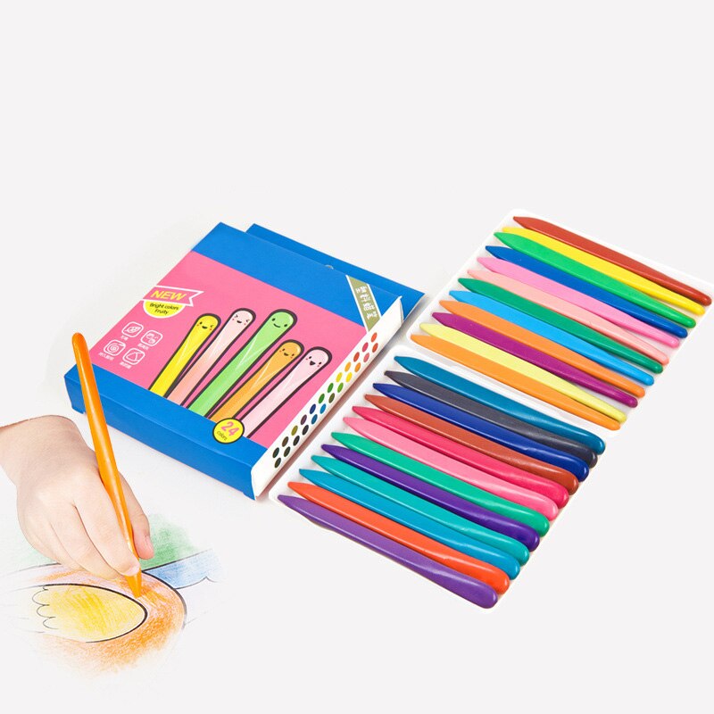 36 Colors Triangular Crayons Triangular Colouring Pencil for Students Kids Children DJA88