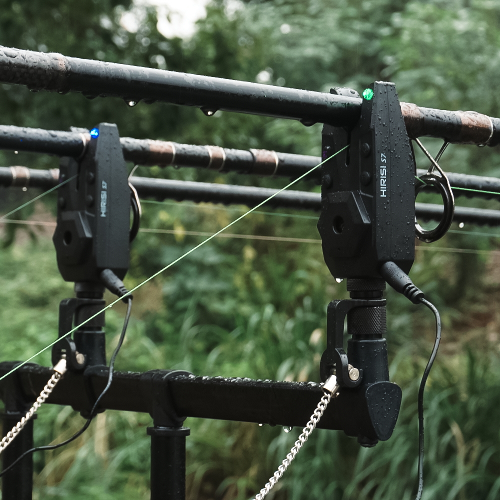 Hirisi Wireless Carp Fishing Alarm Set Waterproof Bite Alarm Indicator Carp Fishing Tackle 1+2 Set S7 Fishing Accessories