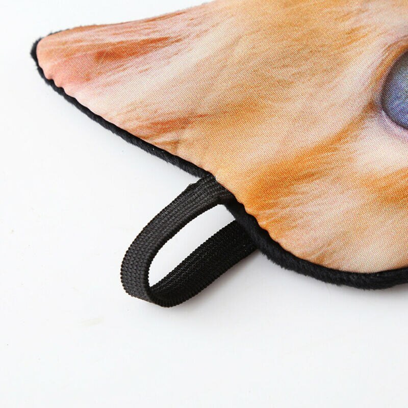 Rejse sovende blindfold sød nyhed 3d dyr øjenmaske sjov fræk kat mops