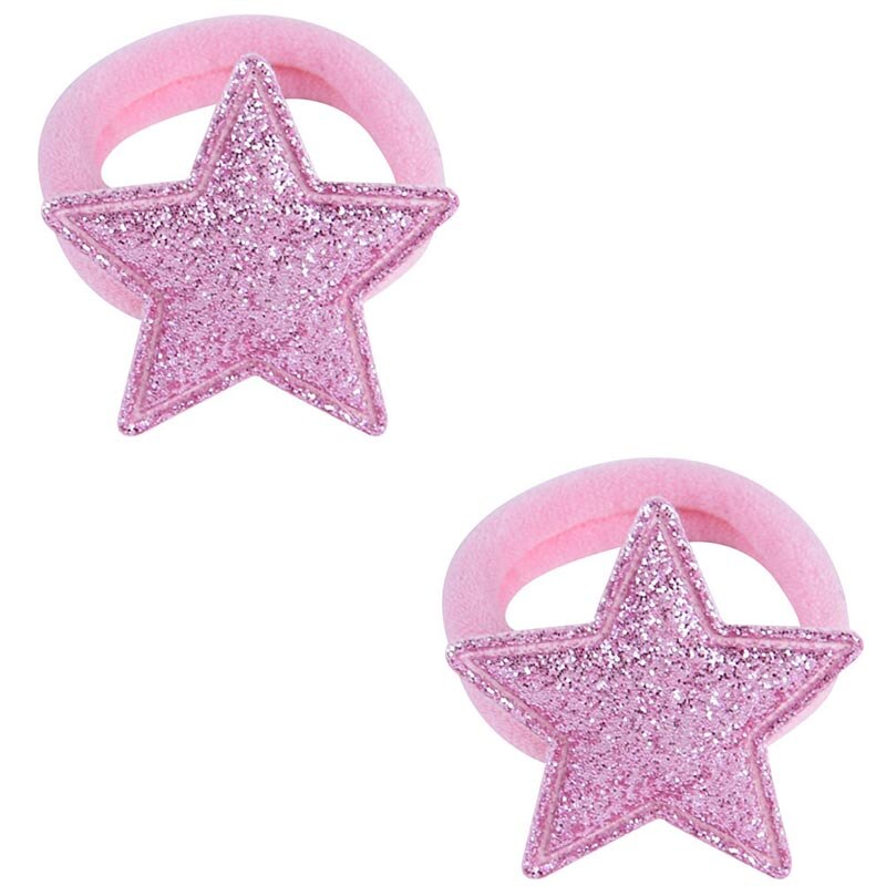 Neue 1 Paar Haar Bands Prinzessin Sterne Goldene Elastische freundlicher Krone Haar Seile Einstellbare Baby Kopfschmuck Herz Haar Zubehör: 6