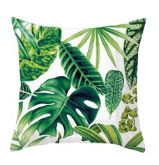 45 x 45cm växter blommigt kuddfodral tropiska löv kuddfodral kuddfodral för vardagsrum bedboom: 14
