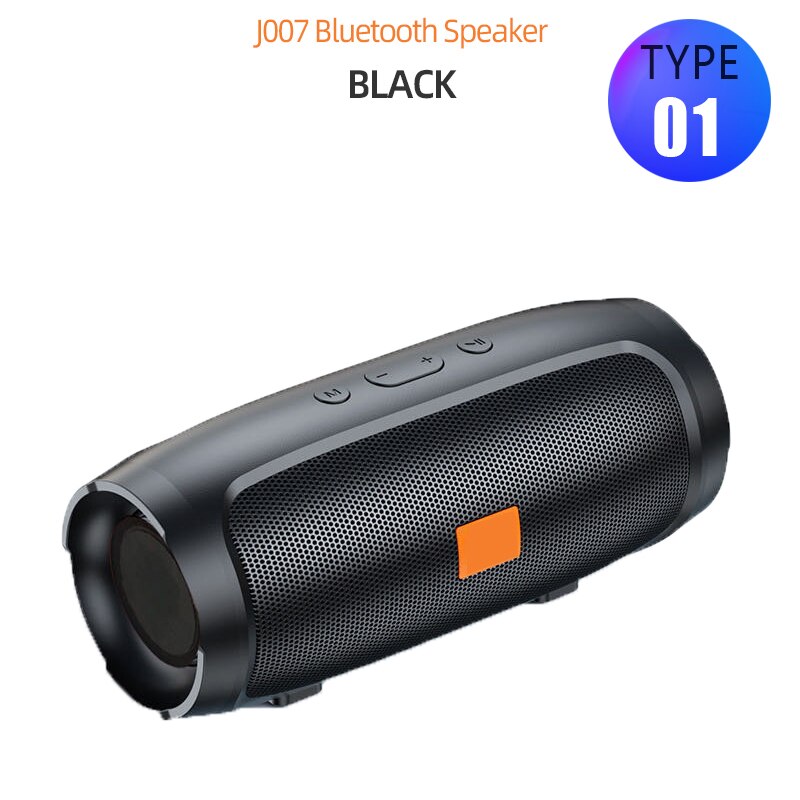 Krachtige Bluetooth Speaker Bass Draadloze Draagbare Subwoofer Waterdicht Sound Box Ondersteuning Tf Tws Usb Muziek Alle Telefoon Luidspreker: Type1 Black