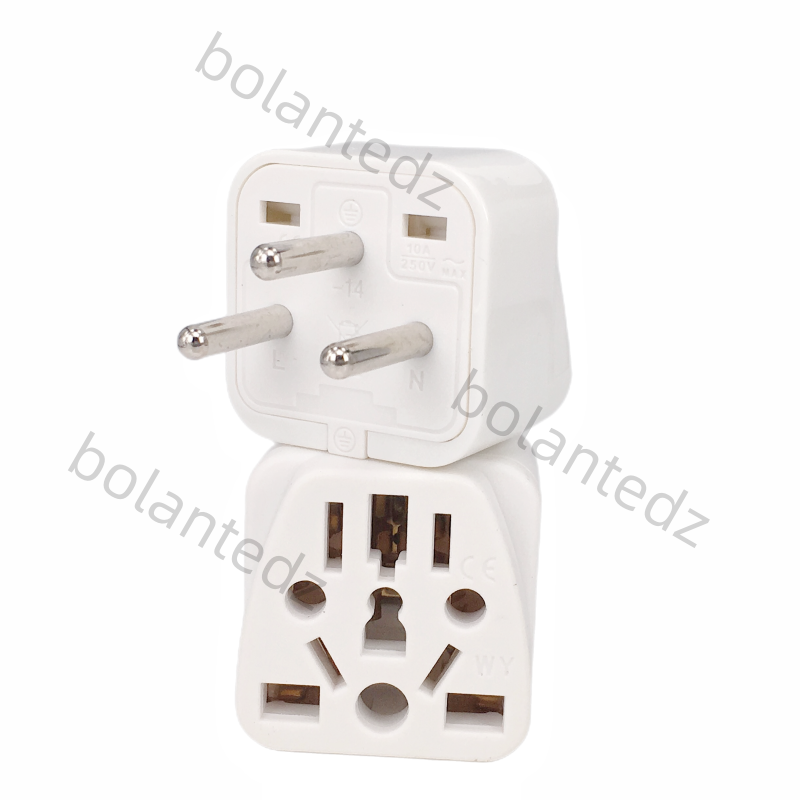 Universal Israe IL Plug Adapter 3 Pin EU Euro AU US UK To Israel Travel Adapter Electric Power Cord Charger Socket Outlet 10A