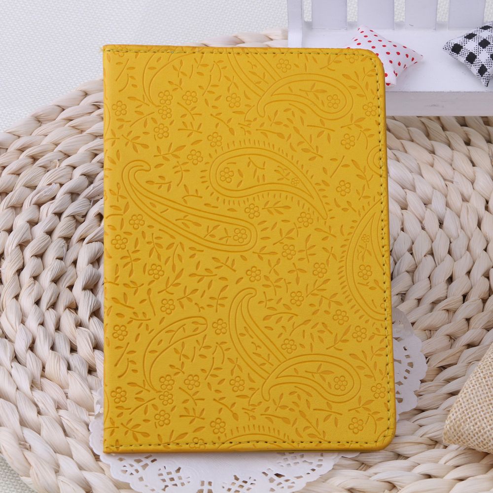 Ladies Cute Lavender Leather Passport Cover Holder Women Thin Travel Passport Leather Case: 10