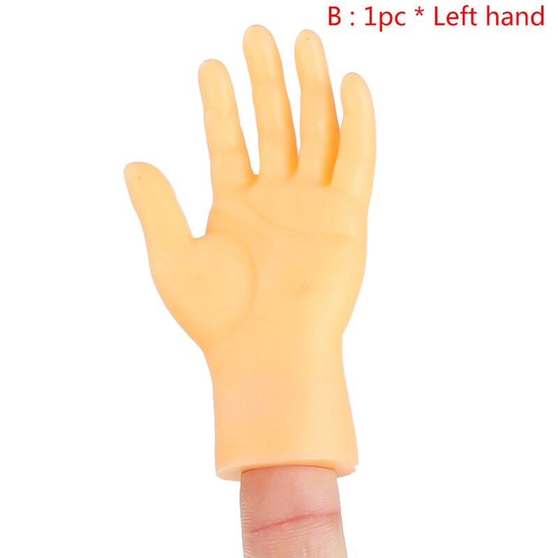 Guantes de dedo pequeño de juguete de masaje, mano humana falsa para gato, accesorios de broma: B