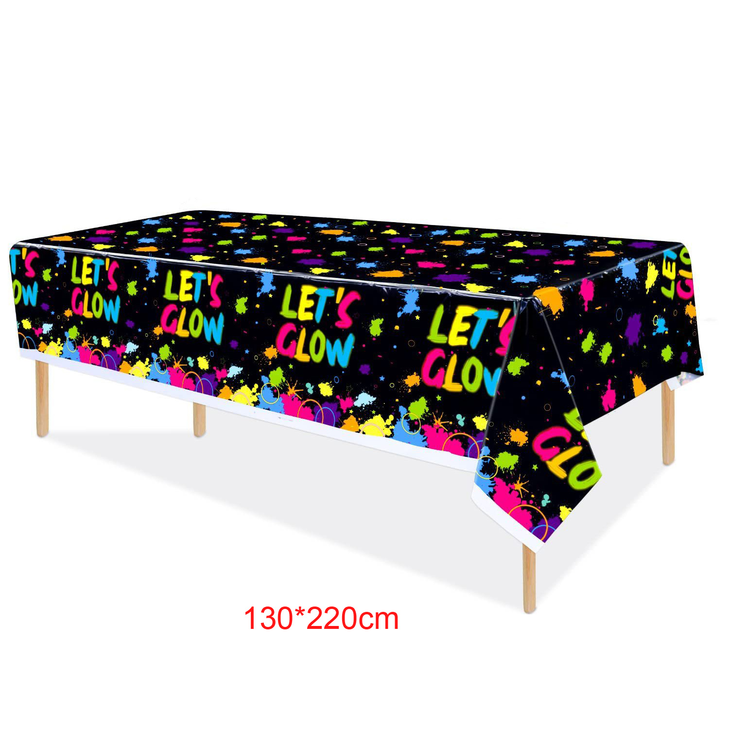 Fontes de festa de néon deixe brilho decorações de festa pratos descartáveis copos toalhas de mesa que brilham no escuro tema decoração chá de bebê: CINZA-ESCURO