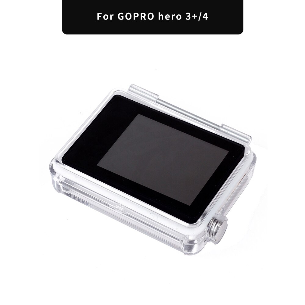 Monitor de pantalla Lcd para GoPro BacPac, accesorios para go pro Hero 3 3 + 4, pantalla Lcd + funda trasera para Gopro Hero 3 + 4: 3 plus 4