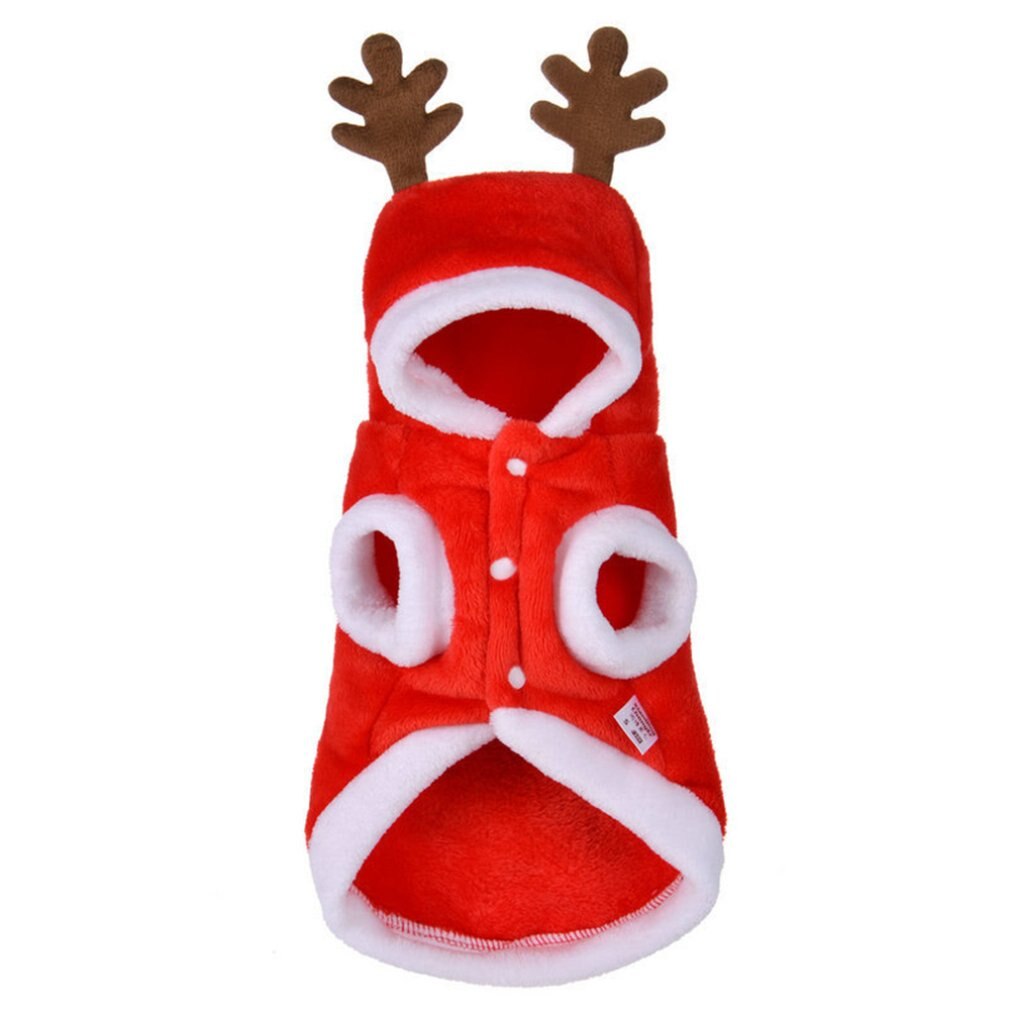 Kerst Huisdier Kleding Elanden Kostuum Winter Warm Capuchon Winter Pet Dog Puppy Kerst Kleding Kleine Honden Santa Kostuum