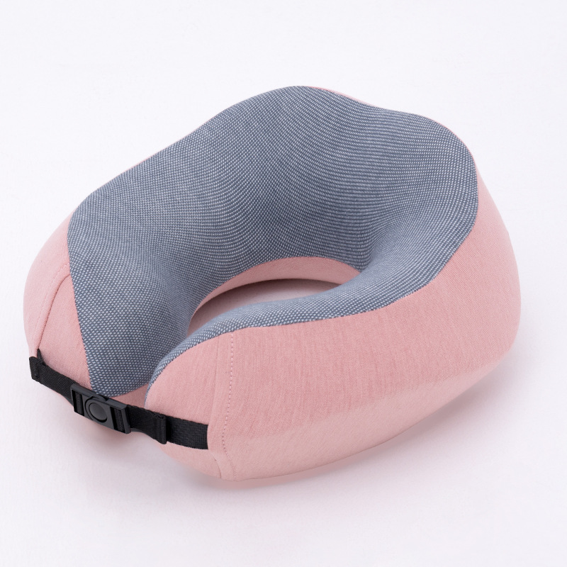 Reizen U-vorm Kussen Multipurpose Hals Brancard Rugleuning Kussen Ademend Traagschuim Gezondheidszorg Kussens: Roze