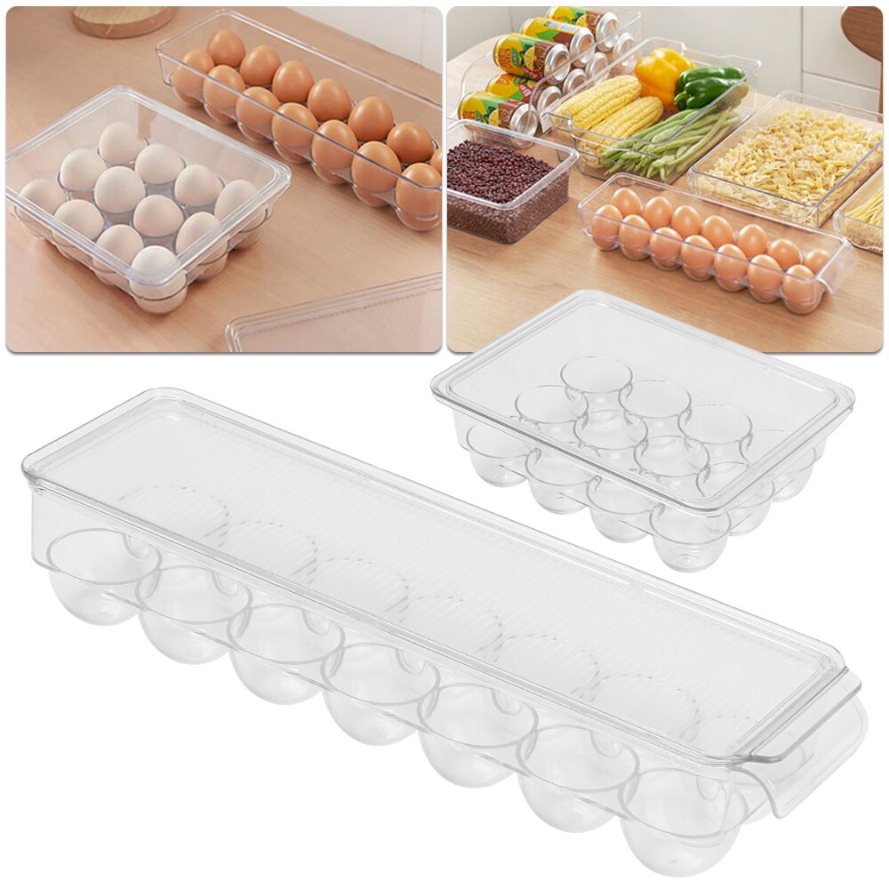 Plastikowy typ szuflady przezroczysta lodówka świeże pudełko taca na jajka mrożjeden pojemniki robić przechowywania pudełka robić przechowywania żywności akcesoria kuchenne