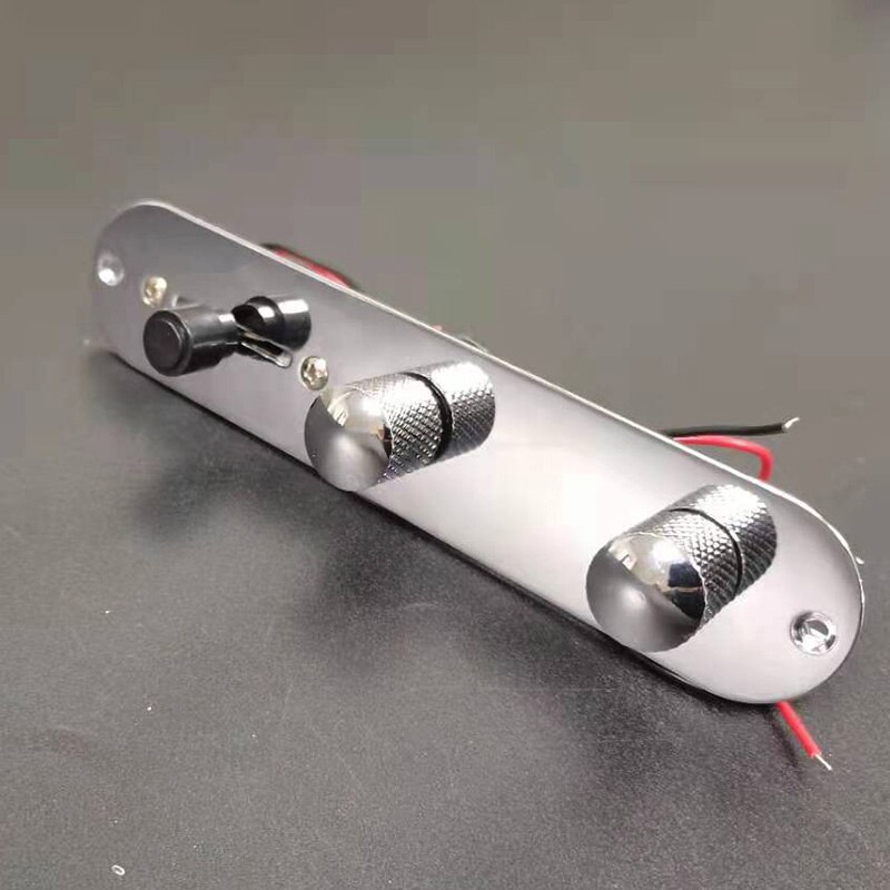 thumbnail interactive-video image 1 of Alnicov 3-Way Prewired Control Plate For Telecaster Guitar - Loaded Harness With Knobs 1 of 13