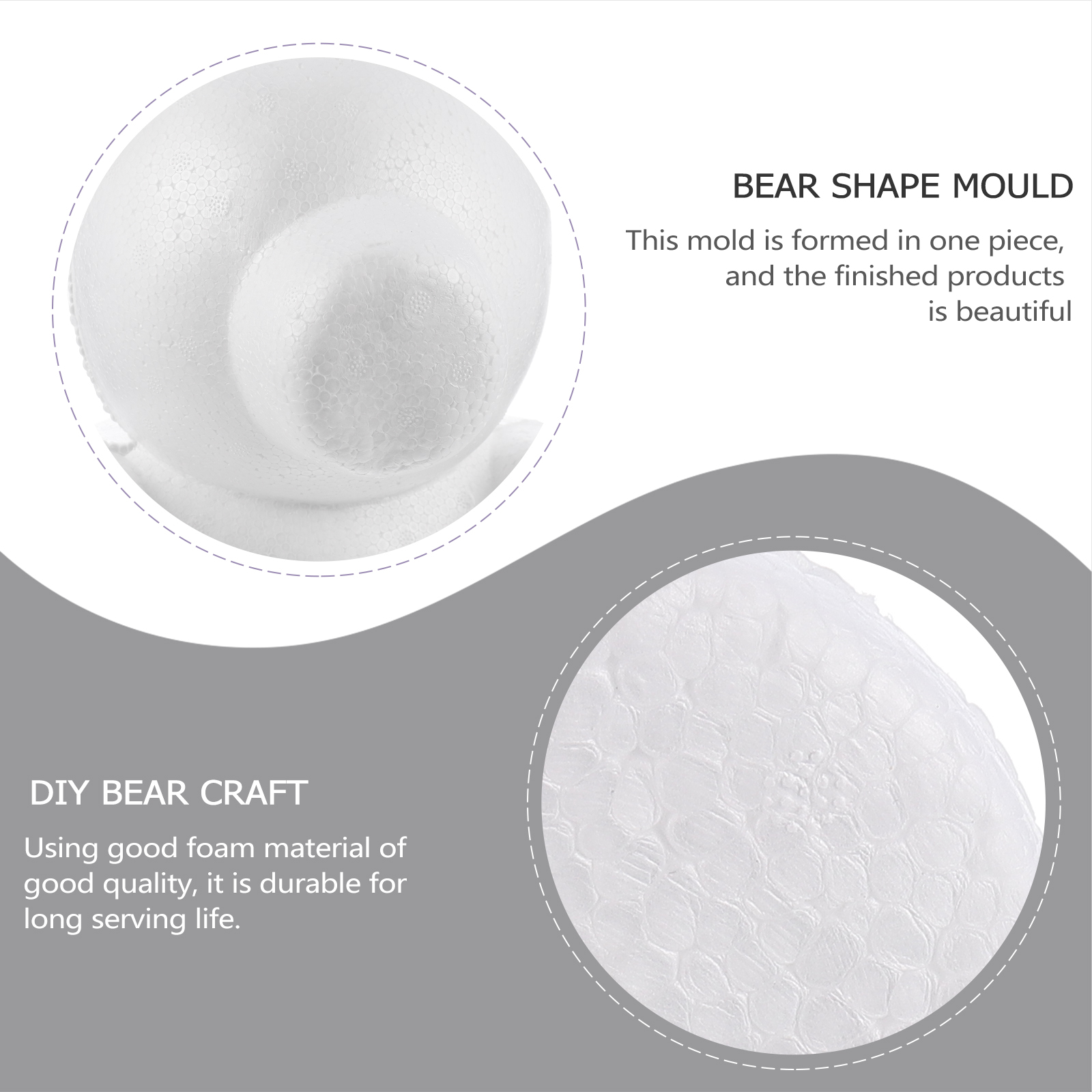 Beer Vormige Piepschuim Diy Polystyreen Modelling Voor Ambachten Diy Beer