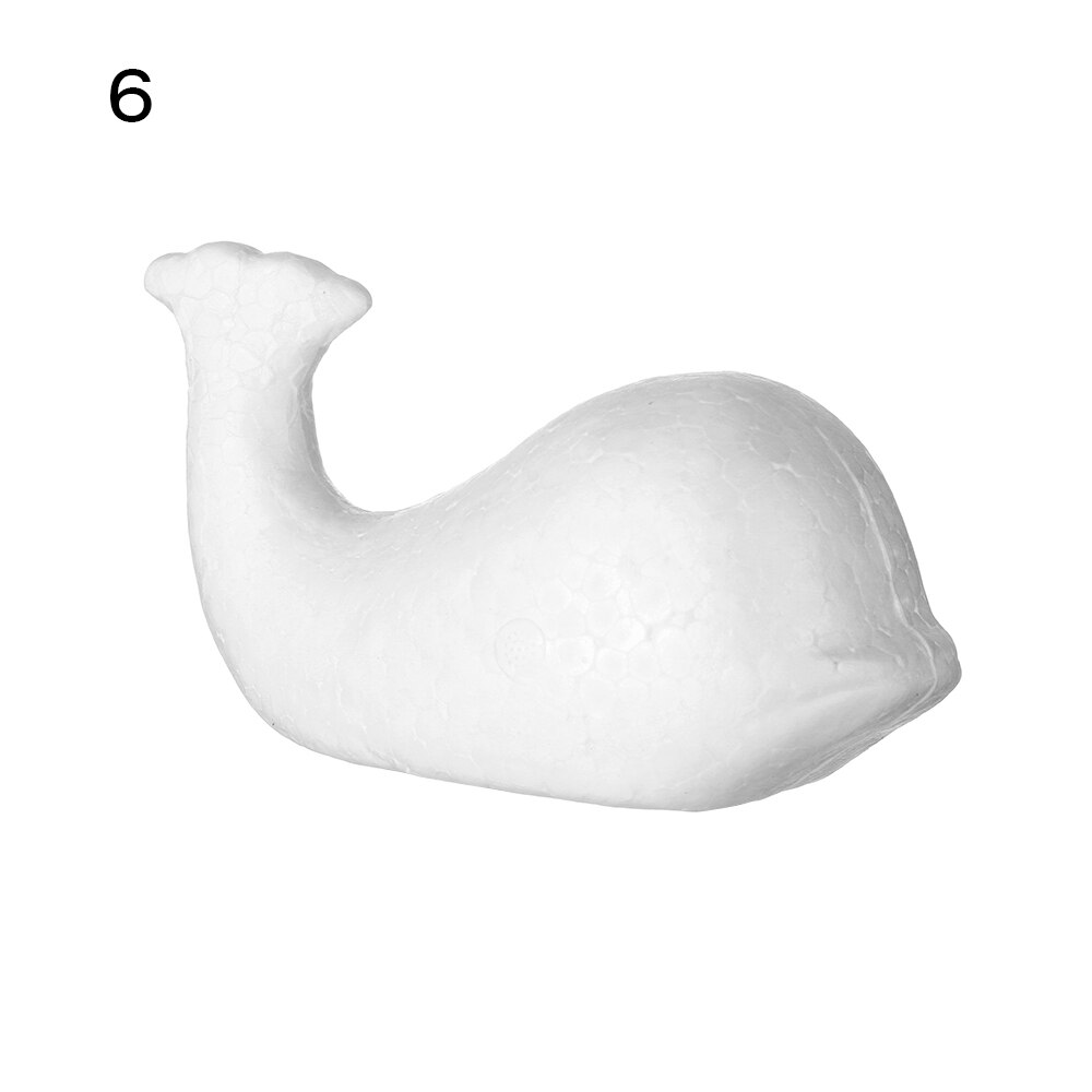 1pc witte schuimdiervormige modellen van piepschuim, kerstfeest, kinderspeelgoed, huisdecoratie, knutselen: 6