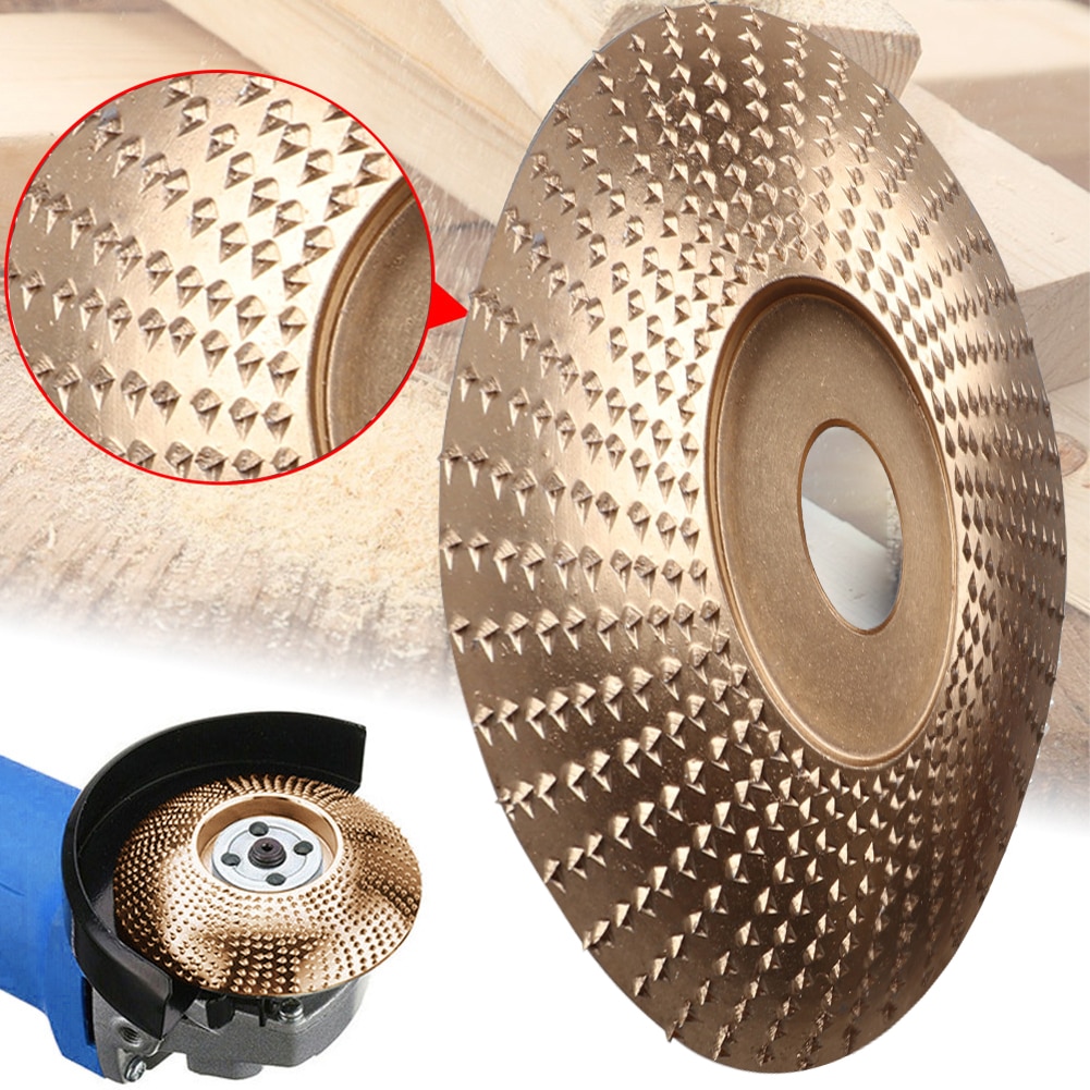 Tungsteno para trabajar madera de disco de tallado de madera de rueda de pulido abrasivo de disco de lijado herramienta rotativa para amoladora angular