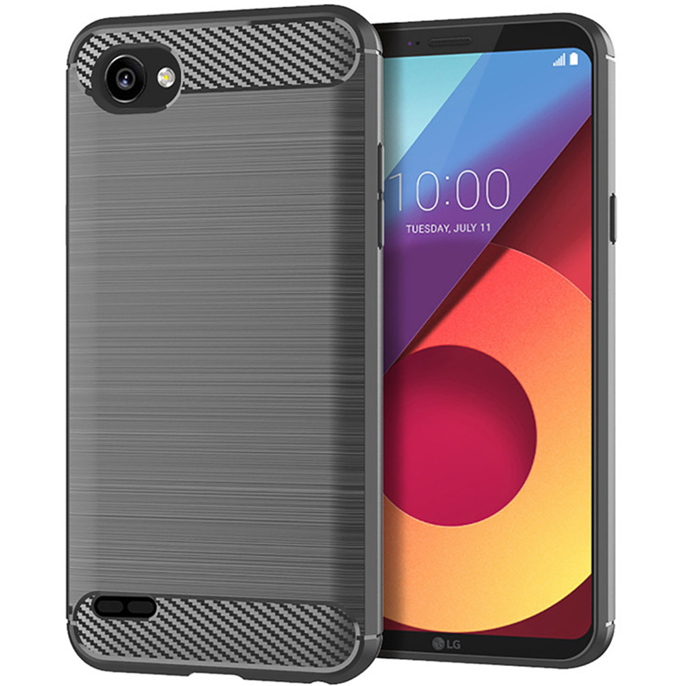 Coque de protection antichoc en Silicone pour LG, compatible modèles Q6 Plus, Q6, LGQ6