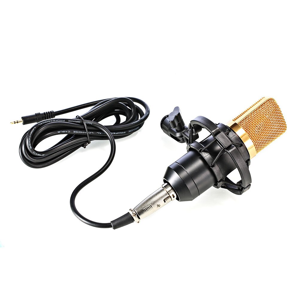 BM 700 Wired Handheld Microphone 3.5mm Condenser With Shock Mount Microphone For Recording Computer Microfono BM700