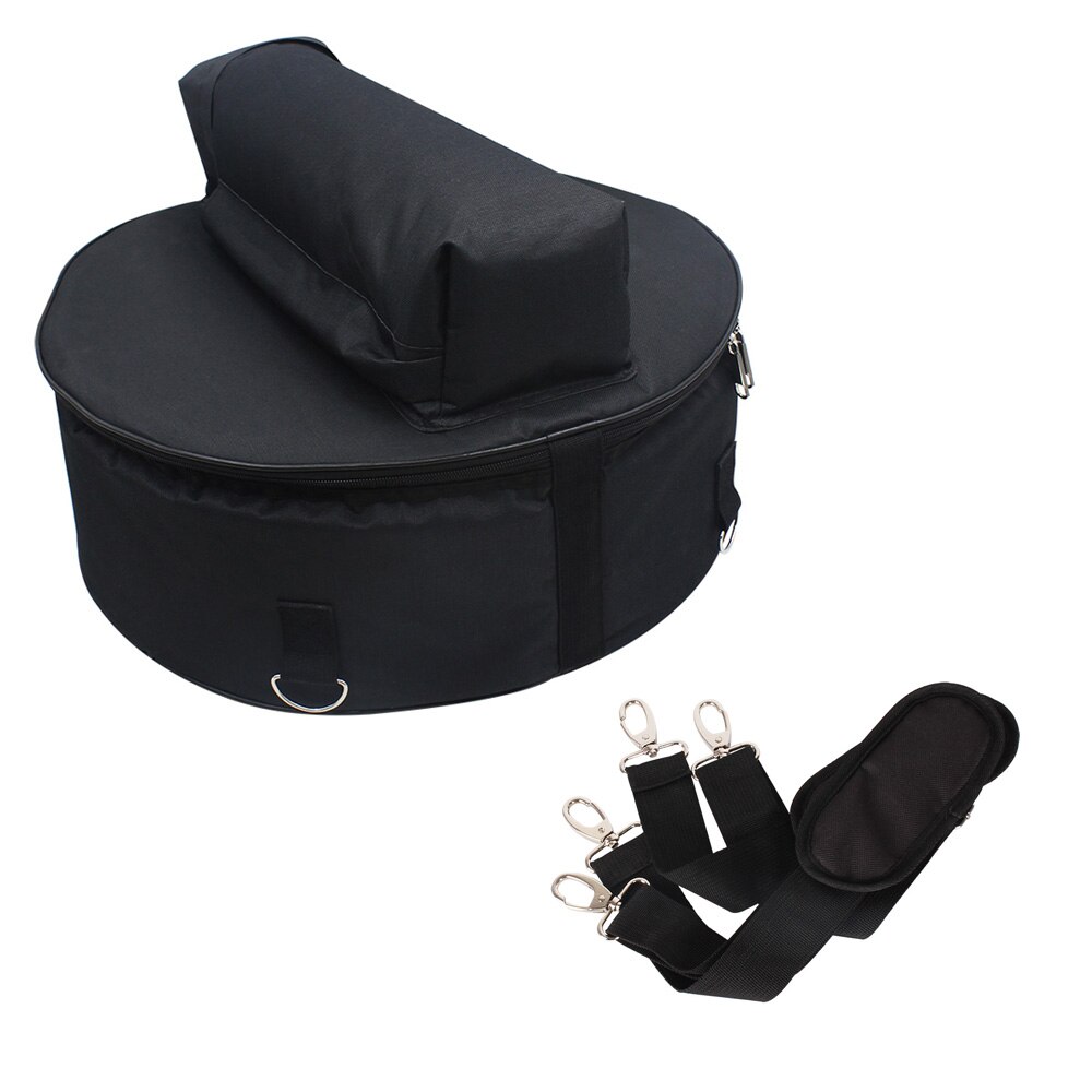 Durable 14 Inch Snare Drum Bag Backpack Case with Shoulder Strap Outside Pockets