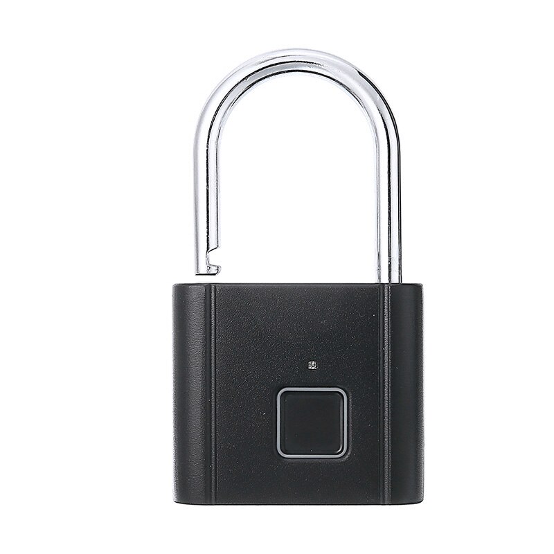 Smart Keyless Fingerprint Padlock USB Rechargeable Door Lock Home Door ...