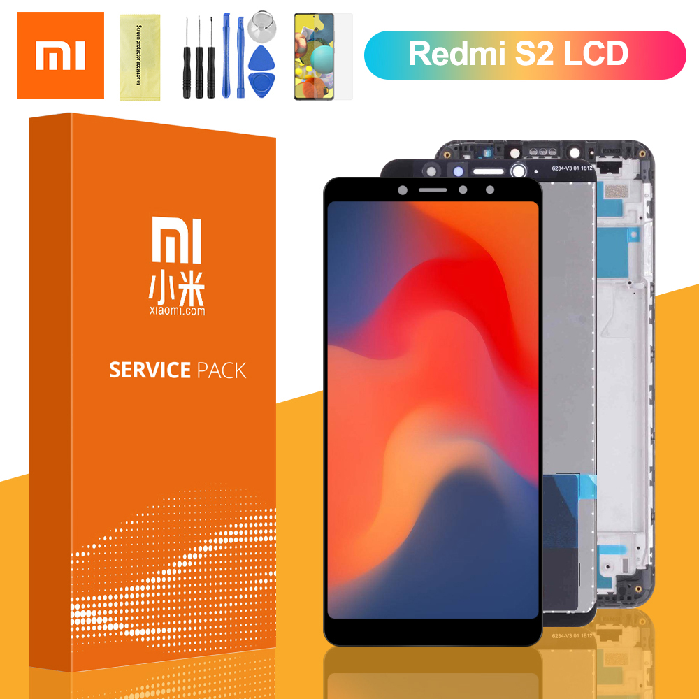 100% Original For Xiaomi Redmi S2 LCD Display Touch Screen Digitizer Assembly with Frame For redmi s2 lcd Phone Pantalla