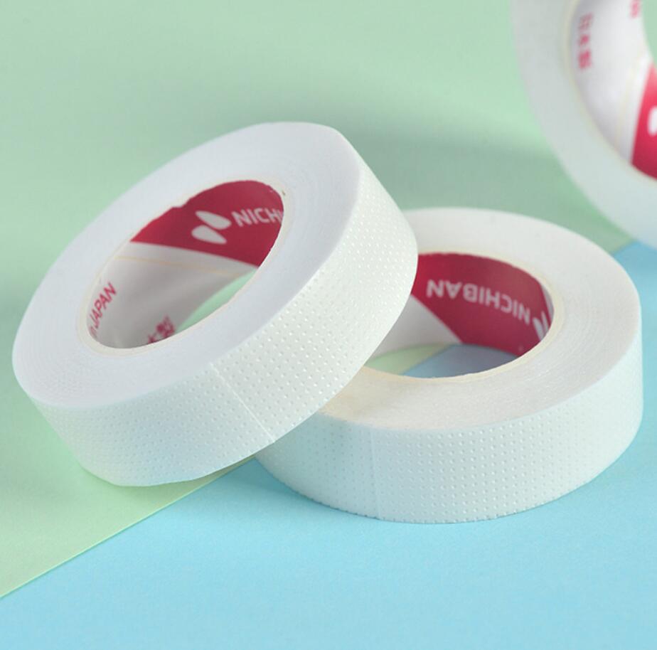 3 Stuks Wimper Extension Groene Tape Sticker Isolatie Met Holesmedical Non-woven Tape Lijm Ademend Patches Bandage: White