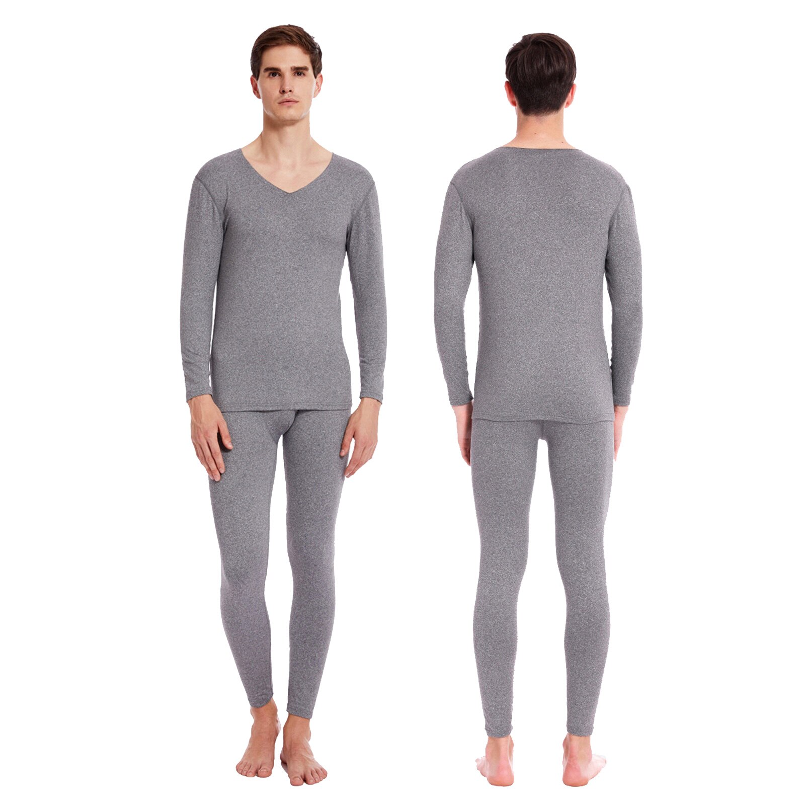 Winter Warm Thermal Underwear Thicken Men Cotton Thermal Wear Pants + Shirt Men Underwear Winter Size L-4XL Thermals Clothes: B / XL