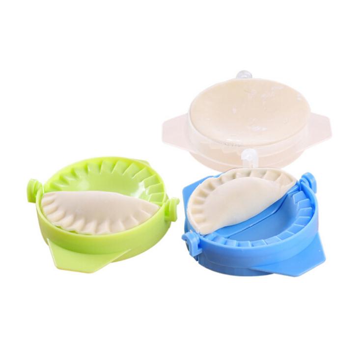 1 stk håndpress kjøkken dumplings manuell klype dumpling klips artefakt matkvalitet topp jiaozi maker enhet enkel plastform