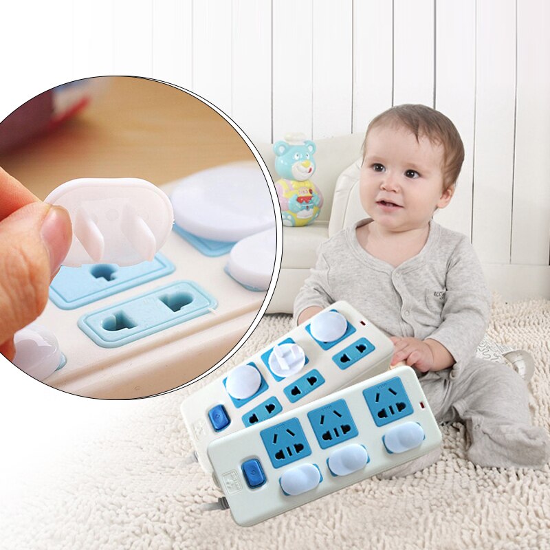 10pz ABS Coperchio di Protezione Presa di bambino anti-shock Elettrico per Bambini Sicuro E Durevole di Alimentazione Accessorio