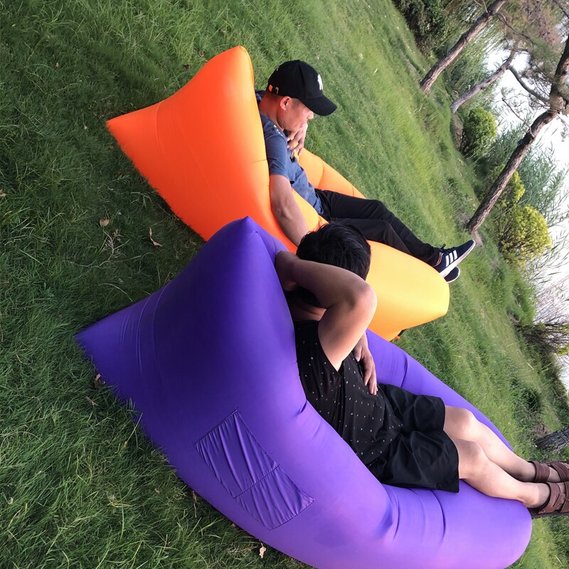 Schnelle Faltung Licht schlafsack Wasserdichte Aufblasbare tasche faul Sofa Camping schlafsäcke Luft bett Erwachsene Strand Salon Stuhl