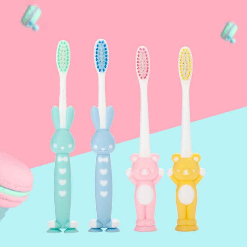 Baby Cartoon Dier Vorm Zachte Tandenborstel Kids Dental Oral Care Brush Tool Tandenborstels 3