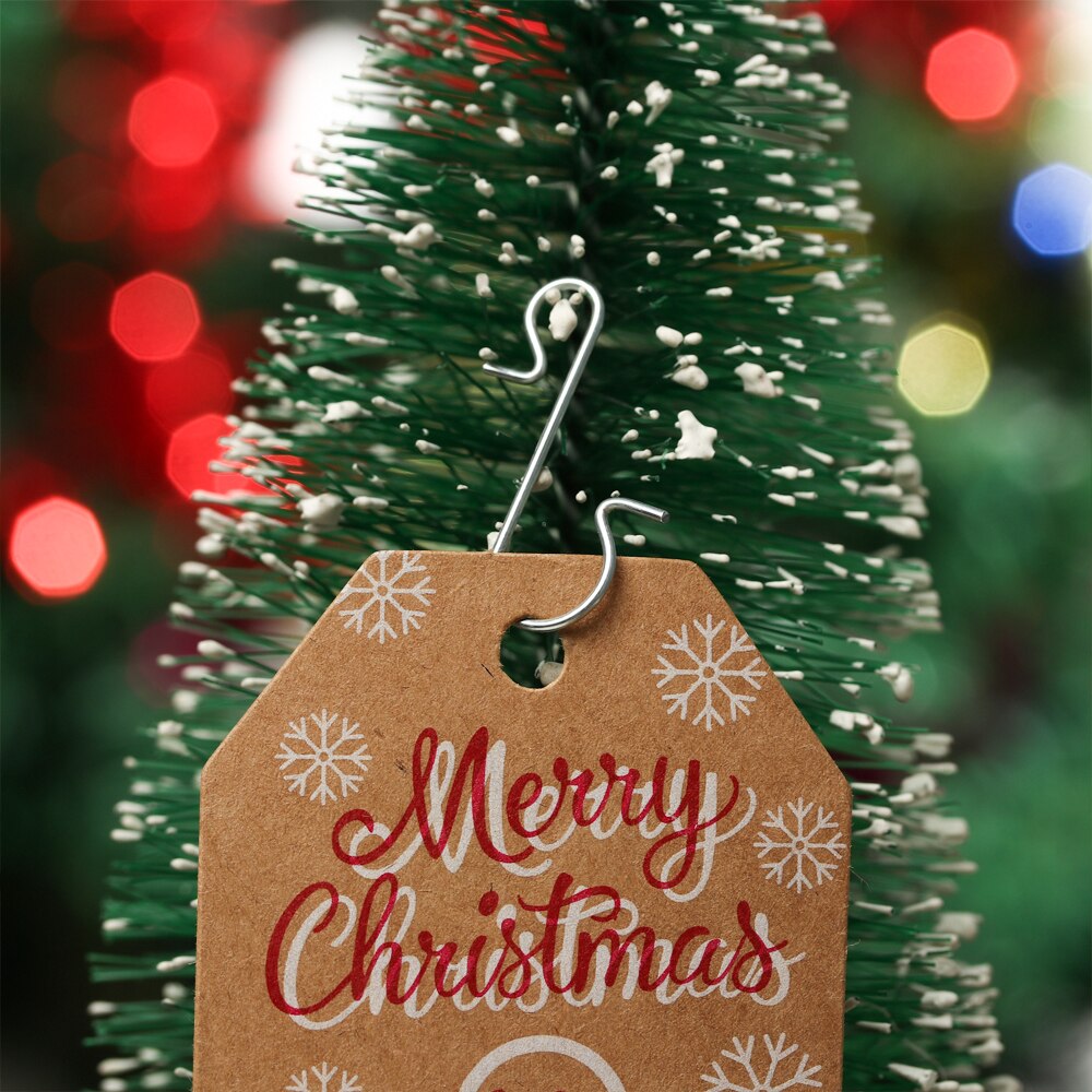 10pz Nuovo Di Natale Gingillo Ornamento Ganci A Forma di S-Ganci Gancio in Metallo mini in Acciaio Inox Ganci per Appendere Natale albero di natale Decorazione