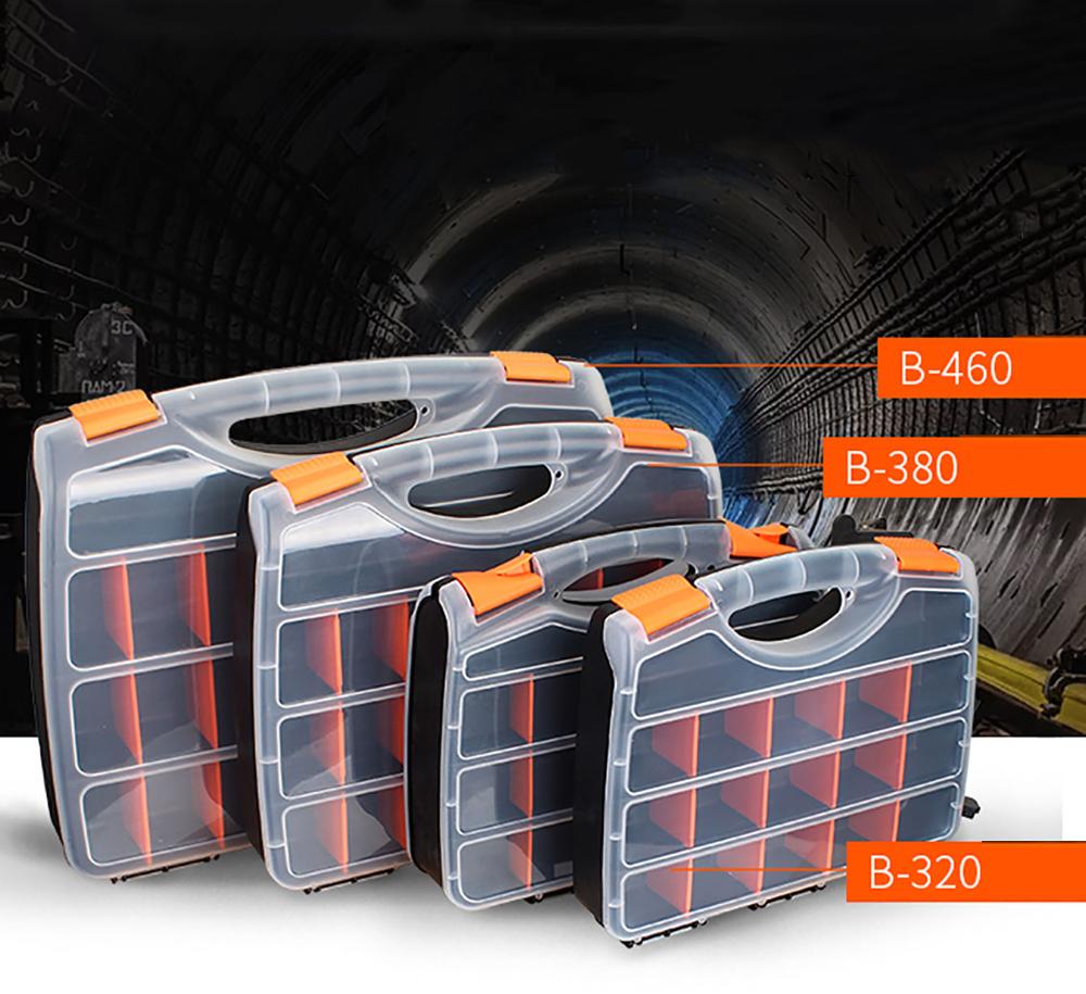 1Pcs Parafuso Caixa de Organizador De Armazenamento De Plástico caixa de Ferramentas Portátil Compartimento Removível Caso Caixa de Armazenamento de Peças De Ferramenta Assorted