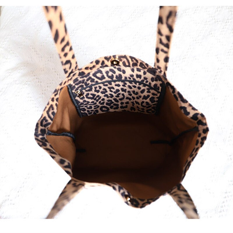 Große Tasche Frauen Handtasche Gelb Leopard Handtaschen Frau Große Kapazität Schulter Tasche Leinwand Weibliche Shopper Schulter Taschen