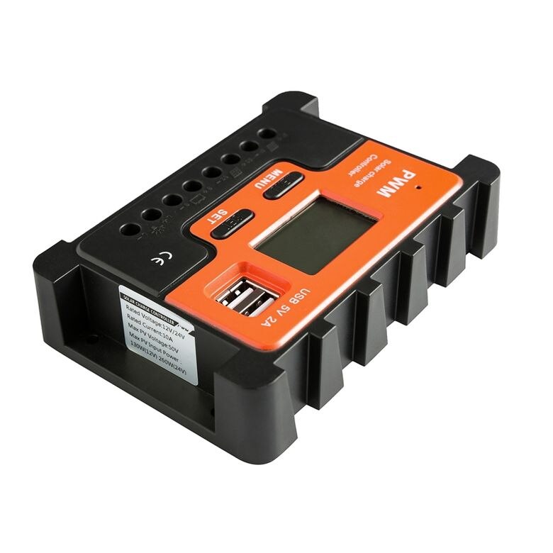 Factory direct orange solar charge controller 20a