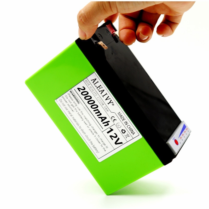 Power Display 12v 20ah LiFePO4 Lithium Battery Pack Is Suitable for Solar Energy and Electric Vehicle Battery+12v 3a Charger