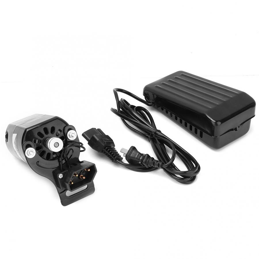 Symaskiner tilbehør 180w symaskine motor &amp; fodpedal sæt sæt hjemmesymaskine dele symaskine motor