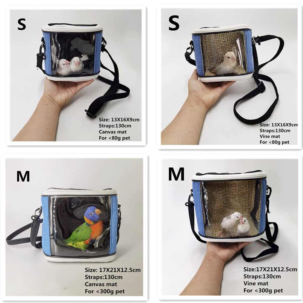 Cage de Transport d&#39;oiseaux de compagnie, sac de voyage Portable pour petits animaux, Transport de perroquets, écureuil léger et respirant, accessoires pour animaux de compagnie