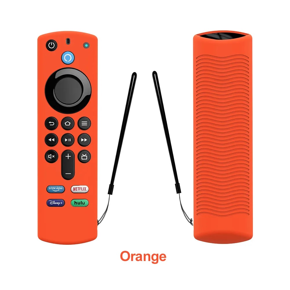 WESOPRO Silicone Case Protective Cover For Fire TV Stick 4K MAX/ 3rd Gen /4K Remote Control Anti Dustproof Case Shell: Orange