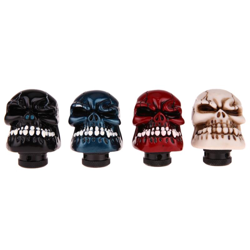 Eosnow Squelette Skull Head Car Mode De Vitesse Modified Shift Stick Lever Lever Shifter Universal Cyan 90490516