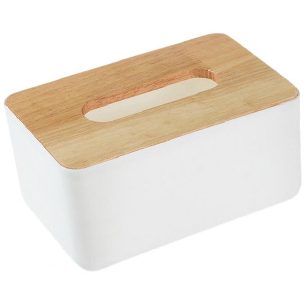 Tissue Cases Anti-Fade Household Removable Paper Holder Dust-Proof Napkin Box Wide Mouth Stylish Lightweight Tissue Box: White
